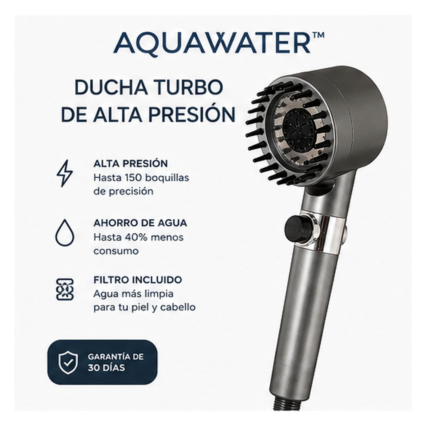 Alcachofa de ducha de alta presión AQUAWATER™