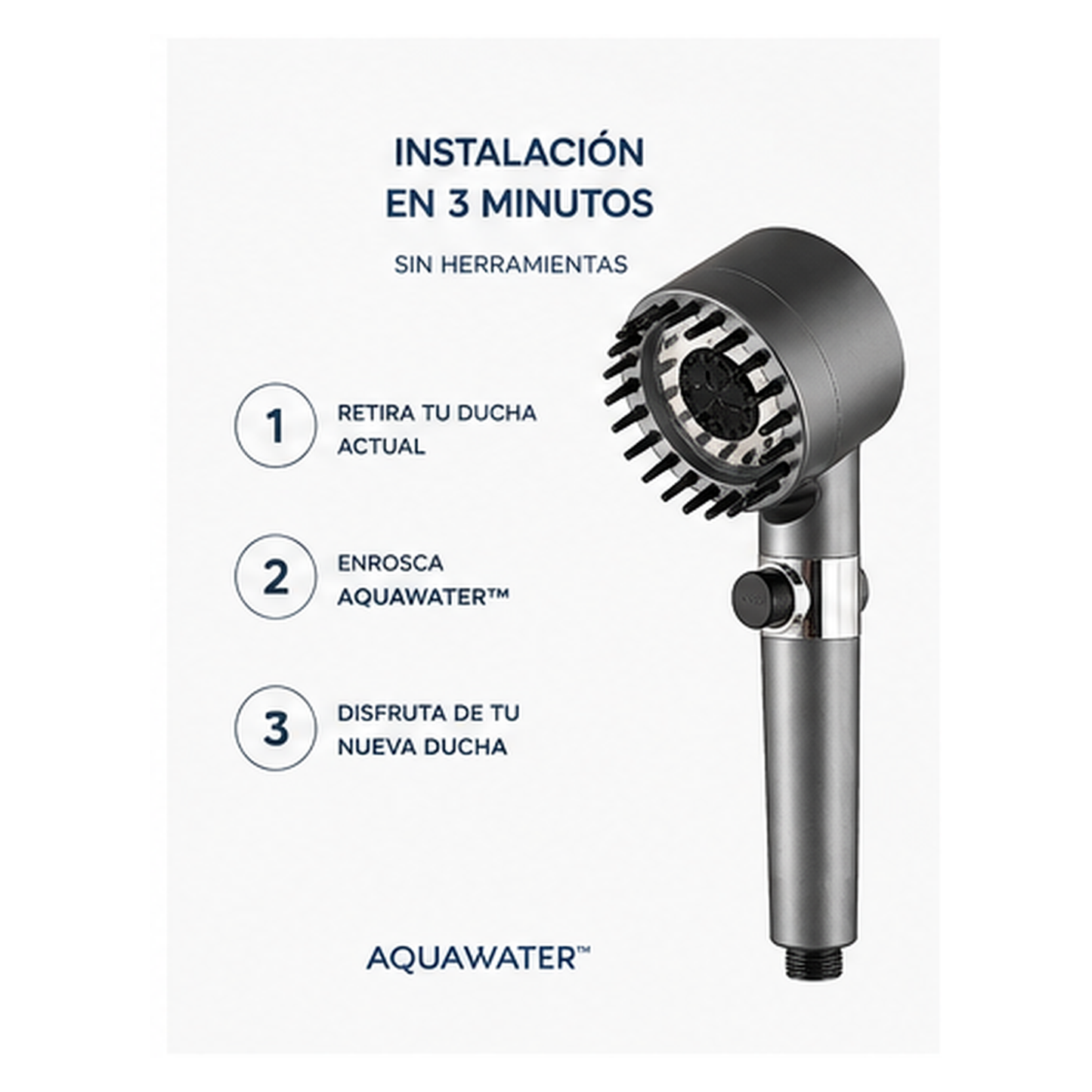 Alcachofa de ducha de alta presión AQUAWATER™
