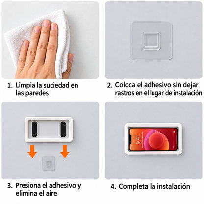 Soporte Impermeable para Teléfono en la Ducha 360WASH™